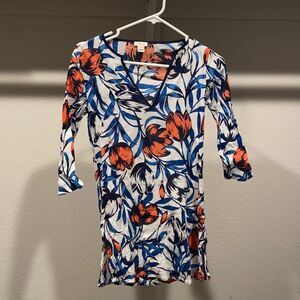 J.Crew floral tunic
